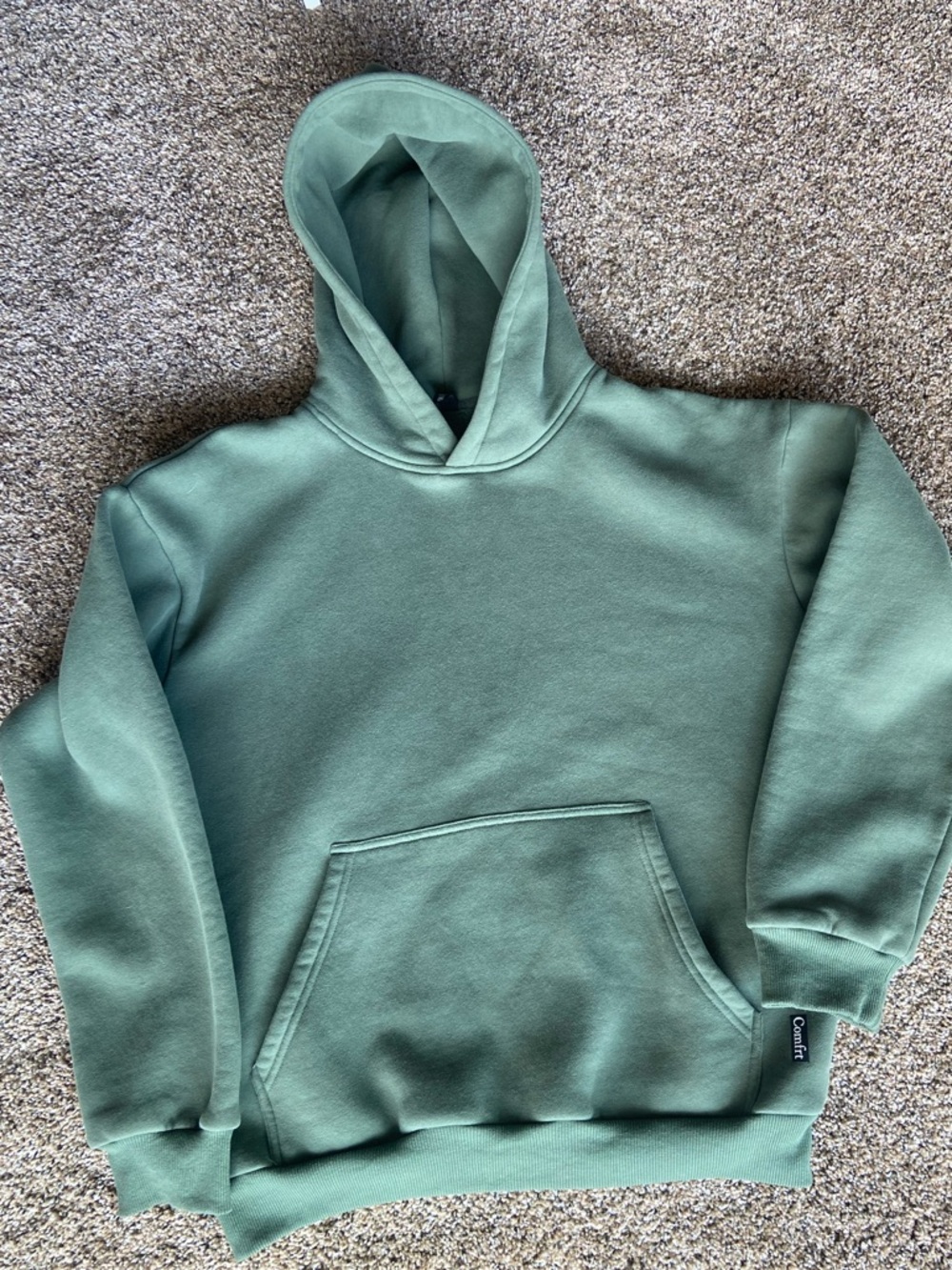 Comfrt Hoodie for men or women Size Medium green soft